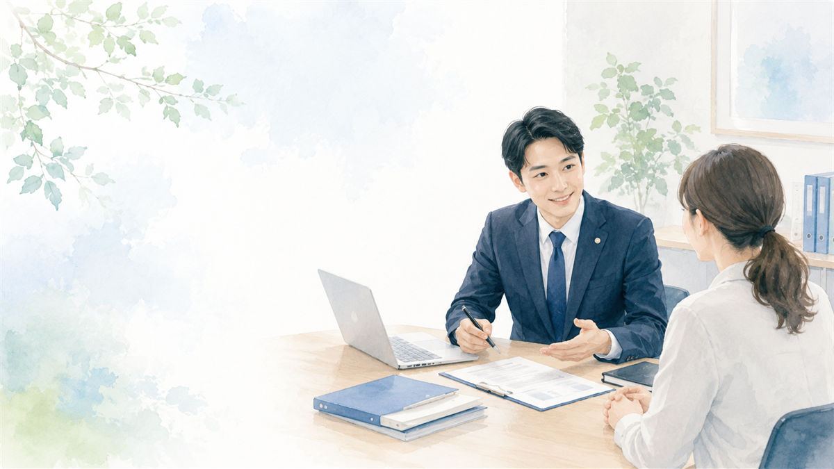 在留資格や外国人雇用について落ち着いて相談する事務所イメージ